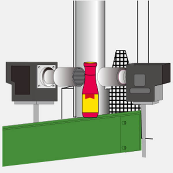 シュリンクラベル位置決め シワ・アバタ取り