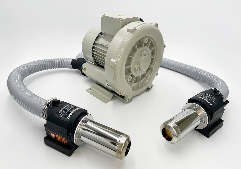 PHSシリーズ 熱風ヒーター PHS30 送風機との接続例